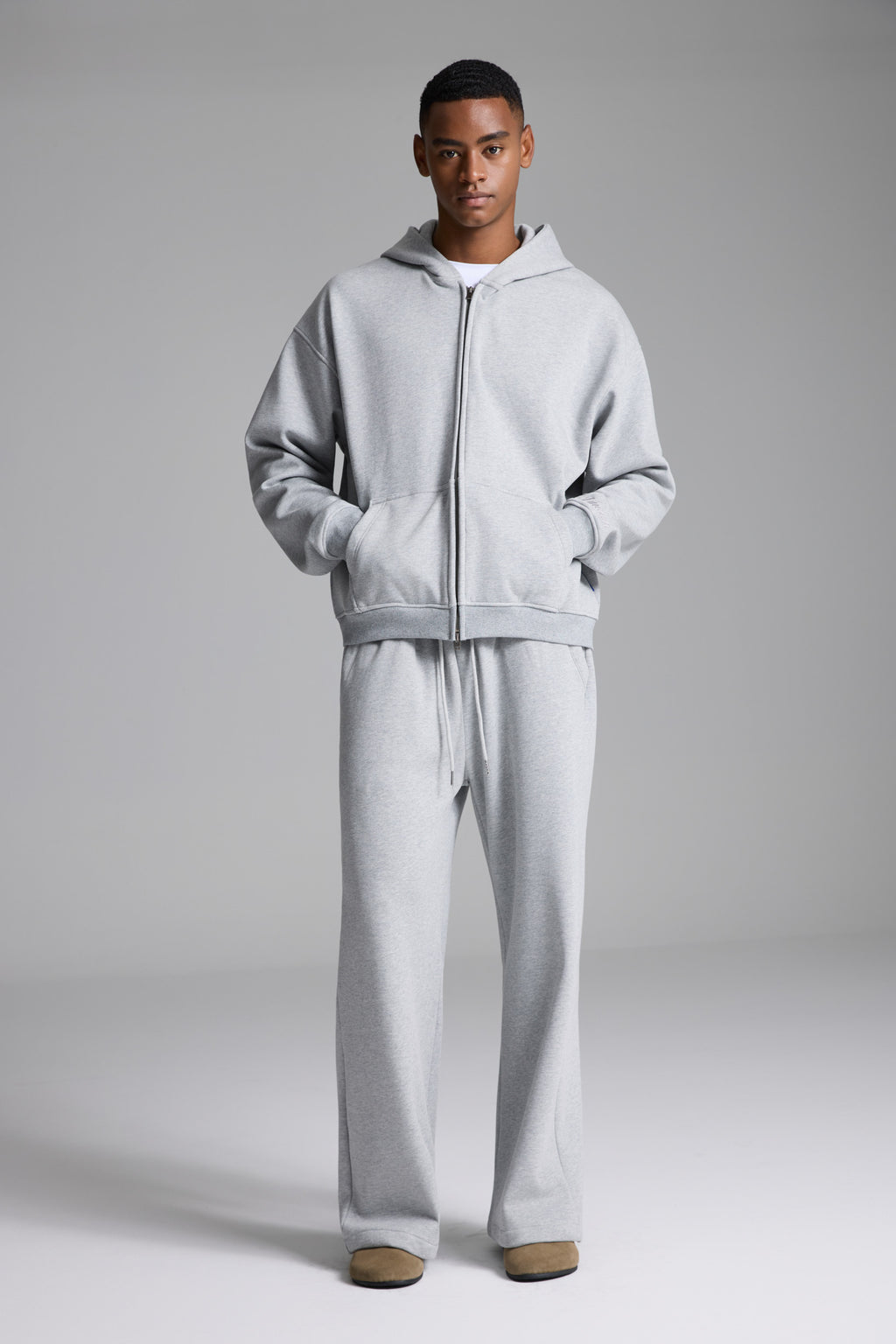 LINDENシリーズ ジップジャケット – グレー