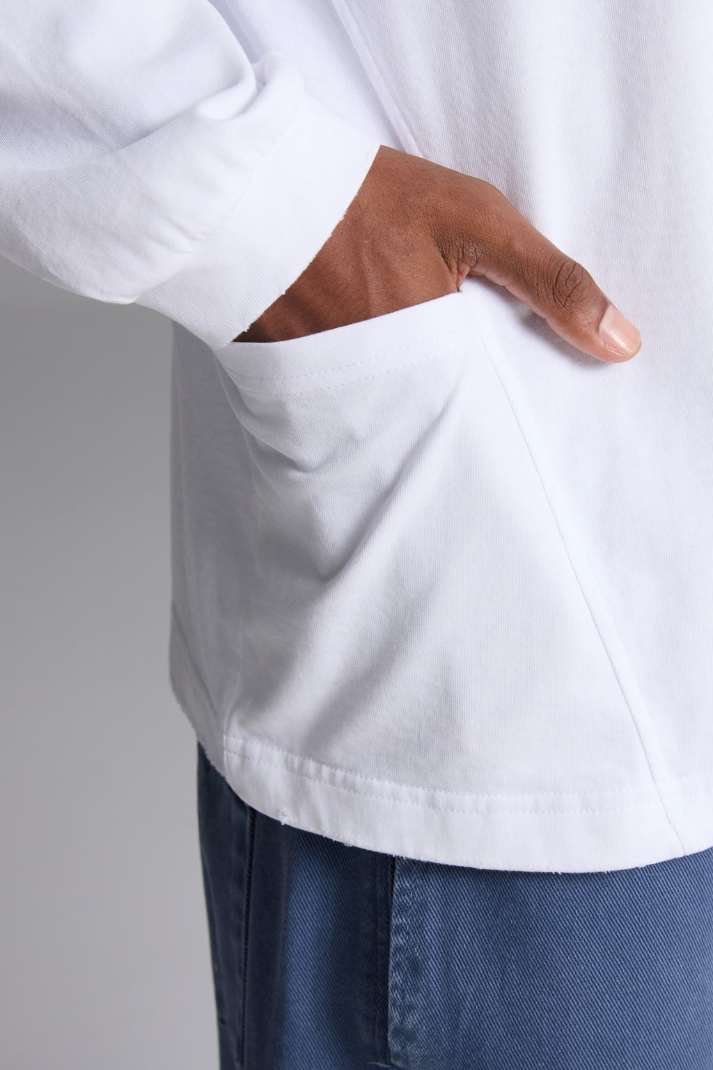 コットン スウェットシャツ ホワイト