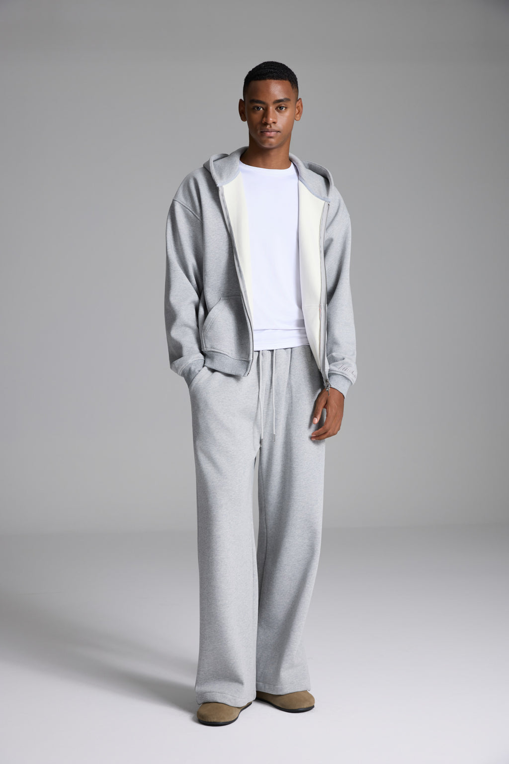 LINDENシリーズ ジップジャケット – グレー